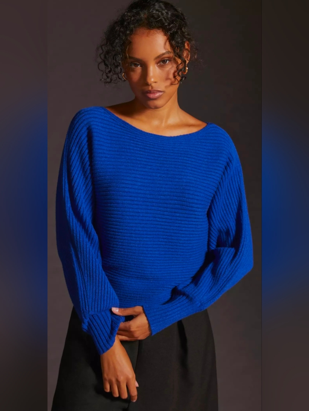 By Anthropologie Ribbed Pullover Sweater